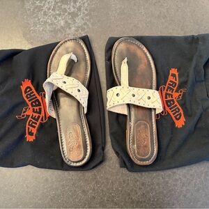Freebird Leather Sandals - Shay Beige